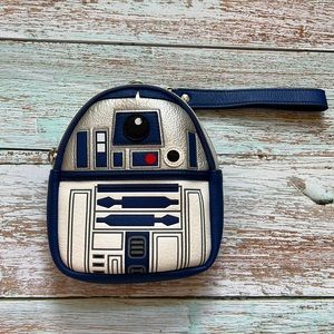 Disney Parks Loungefly 2020 Star Wars R2-D2 Mini Backpack Wristlet Belt Bag